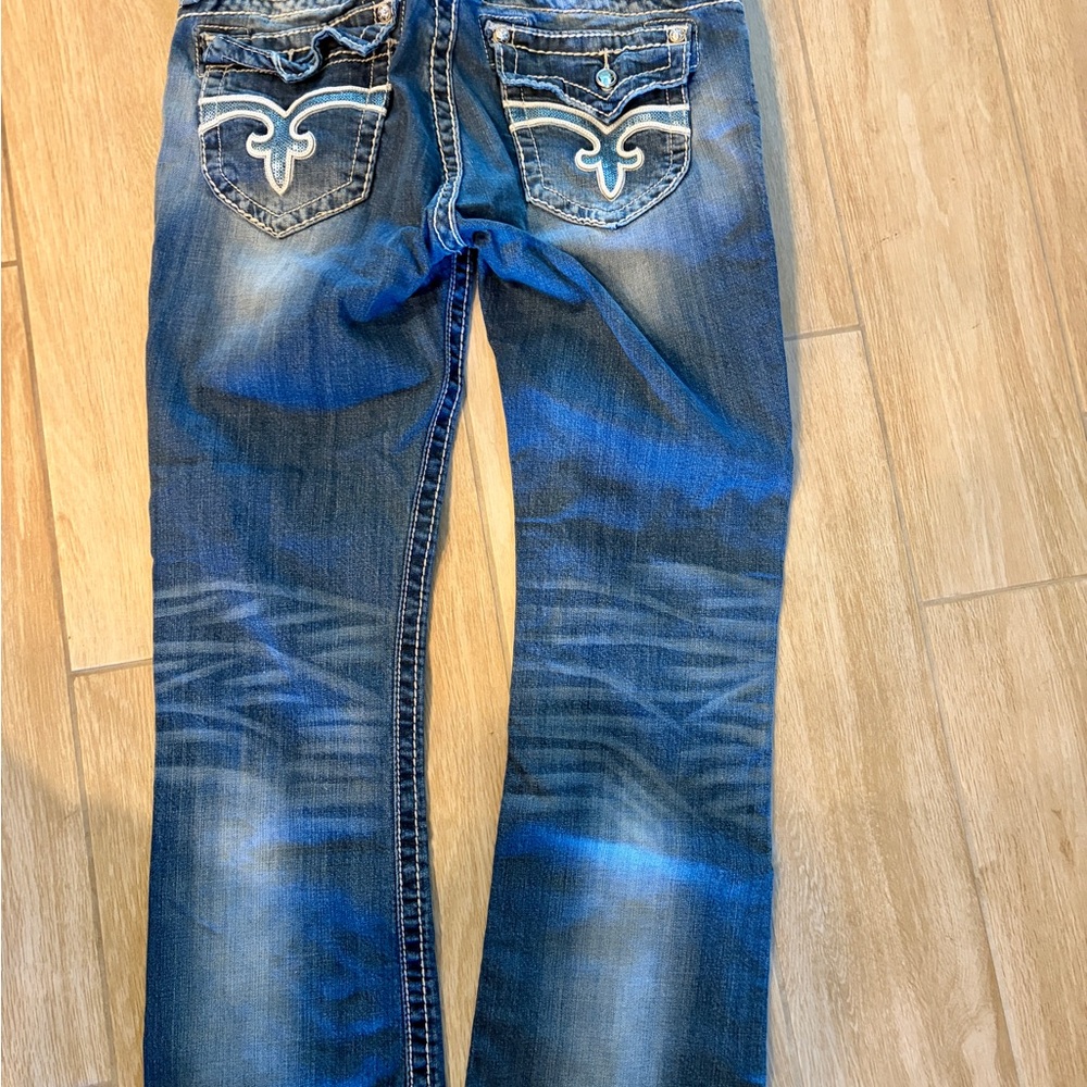 Rock Revival Blue Boot Cut Jeans - Picture 2 of 4
